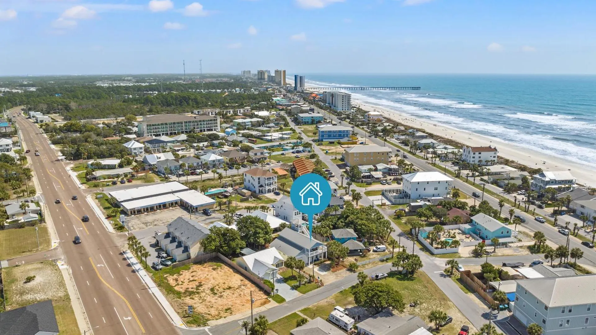 Beach House - Spacious 4Br Retreat With Gulf Views & Observation Deck! Panama City Beach Tatil Evi